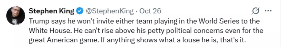 Credit: @stephenking / X