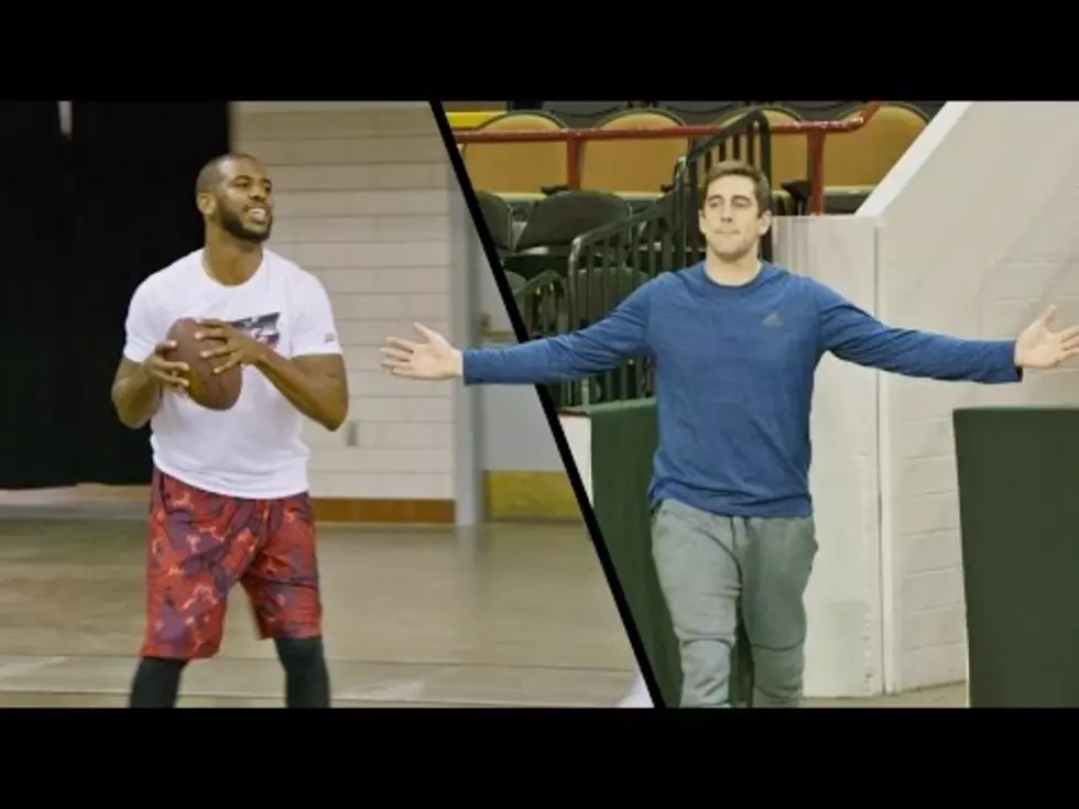 Trick Shots With Chris Paul &#038; Aaron Rodgers [VIDEO]