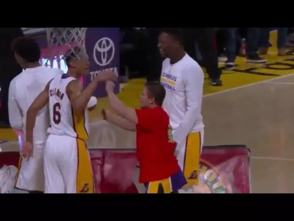 Fan Hits Half Court Shot At Laker Game Wins $95,000! [VIDEO]