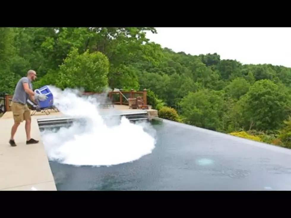 Watch What Happens When You Drop 30lbs Of Dry Ice In A Pool [VIDEO]