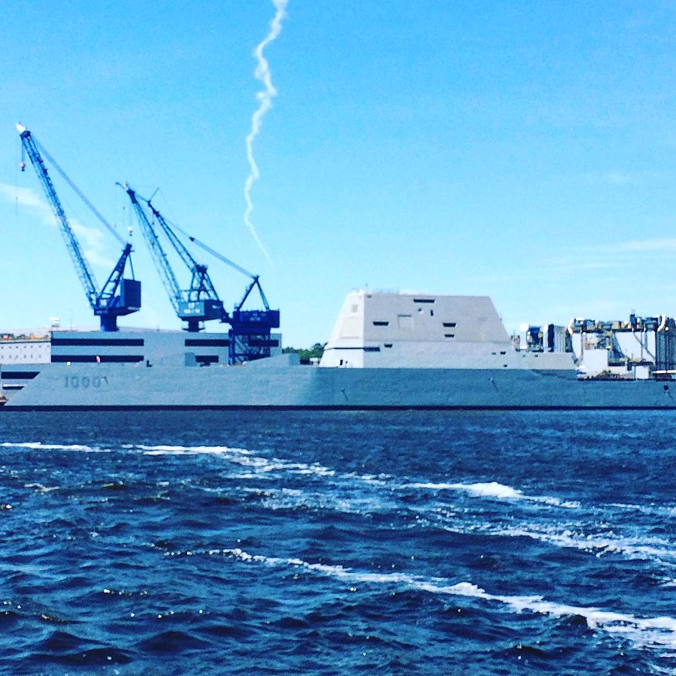 Aboard The Maine-Made USS Zumwalt Stealth Destroyer [VIDEO]