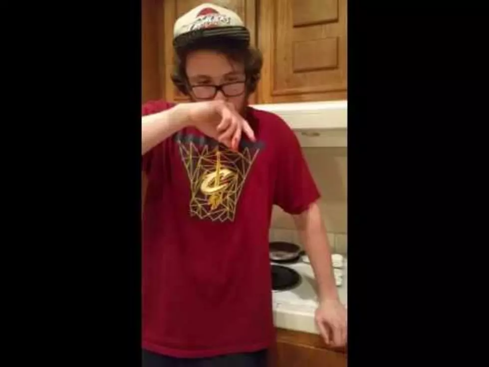 Watch Cleveland Fan Literally Eat His Shirt After Warriors Win [VIDEO]