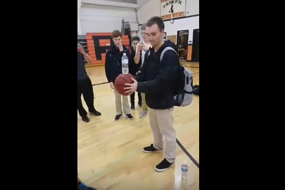 Brewer High Student Nails Crazy Bottle Flip On First Try