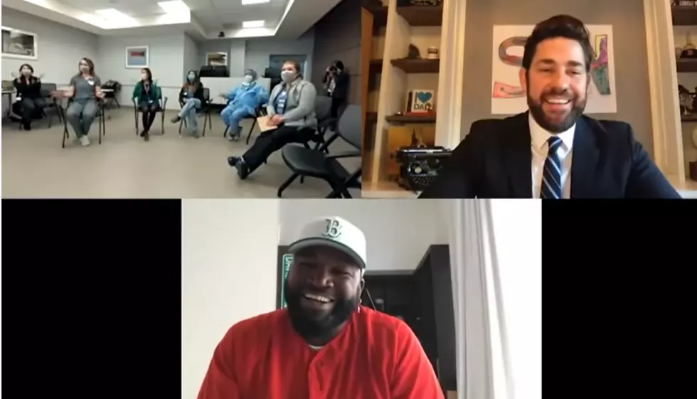 John Krasinski and Big Papi Honor Healthcare Workers With A Hook-Up!