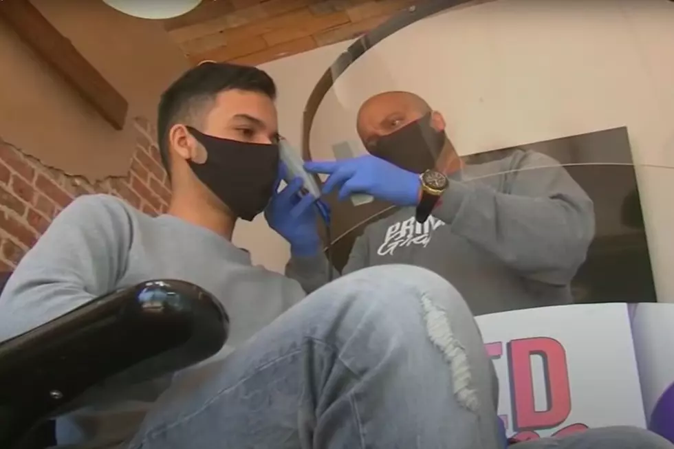 A Barber Invents A Cool COVID Sheild [VIDEO]