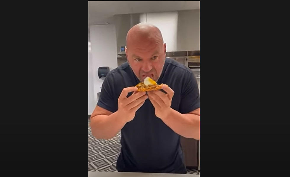UFC President Dana White Tries His First Breakfast Pizza