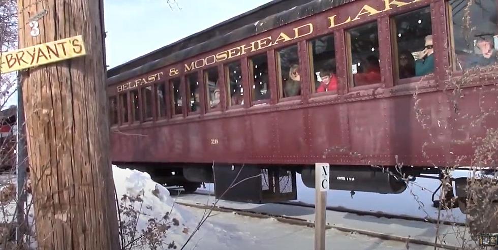 Take A Classic Winter Train Ride On The Belfast & Moosehead Lake Railroad