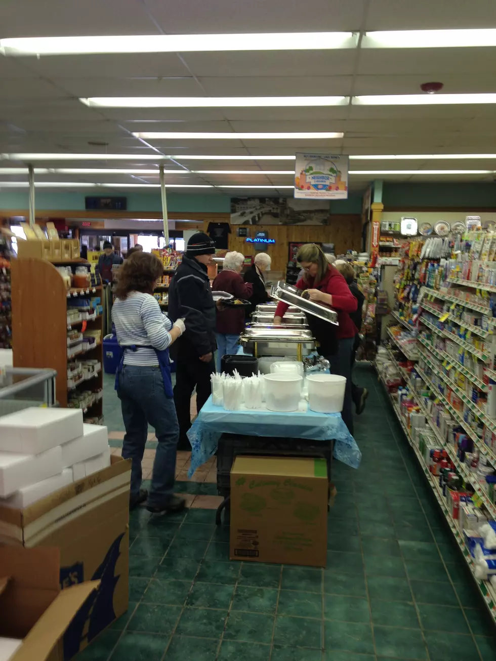 Hungry Folks Show Up In Force For Hardison Fundraiser at Friends and Family Market in Ellsworth
