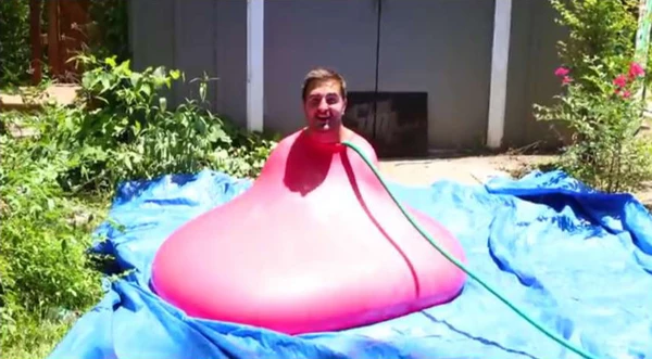 6 Foot Man In 6 Foot Giant Water Balloon Slow Mo Guys Video