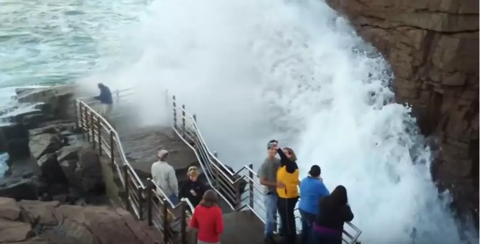 Splashed at Thunder Hole [VIDEO]