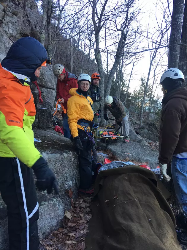 Hiker Injured on Icy Precipice Trail