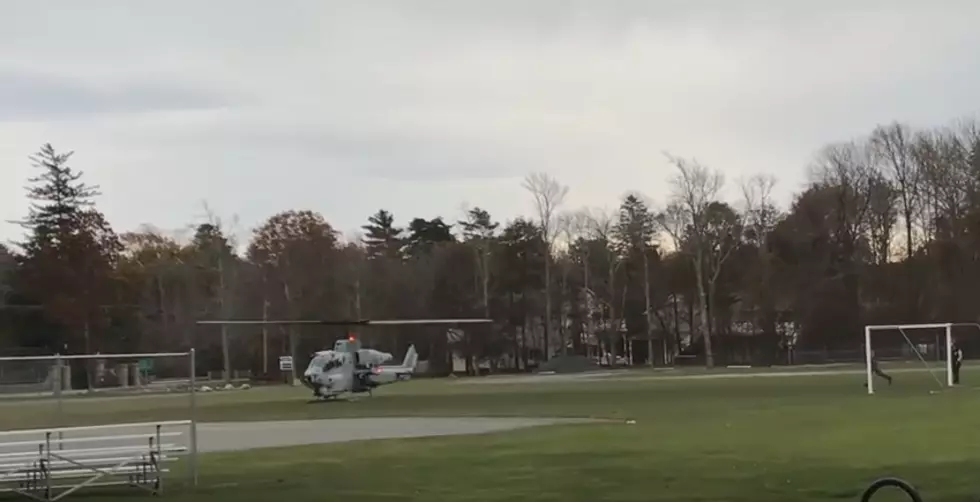 Helicopter Lands In Bar Harbor to Pick Up Cell Phone [VIDEO]