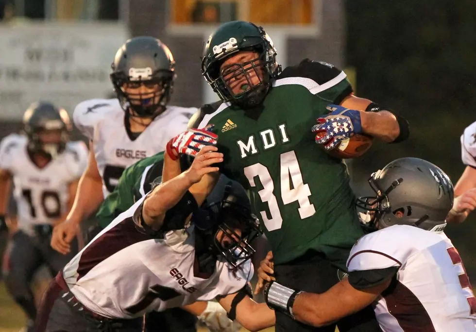 MDI Beats Ellsworth 28-27 in Exhibition Football August 24th [PHOTOS]