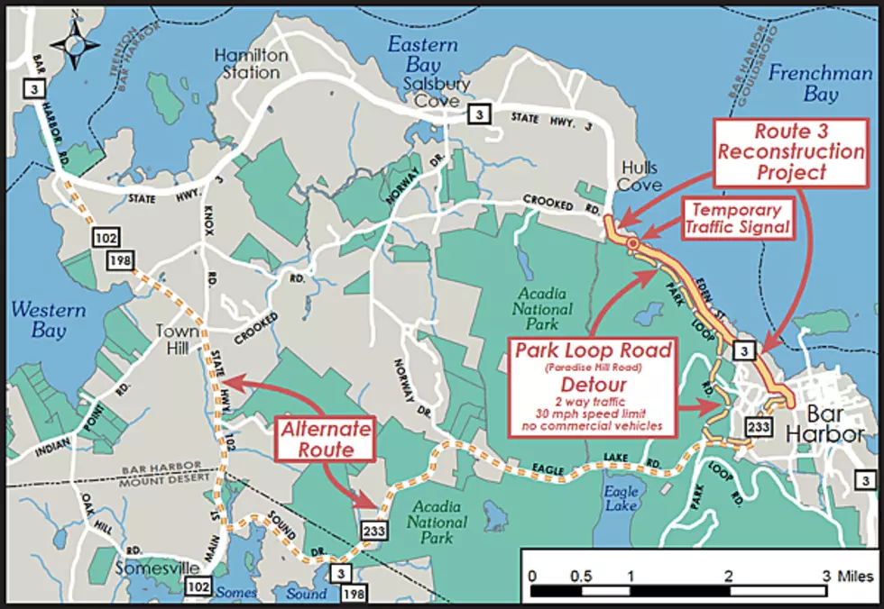Route 3 Bar Harbor Construction Work Plan Week Ending September 8th
