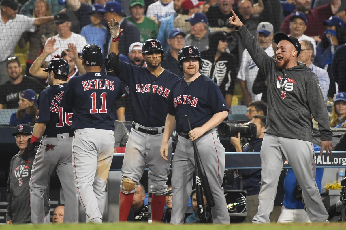 Red Sox Score 9 Runs Late Beat Dodgers 96 Saturday Night [VIDEO]