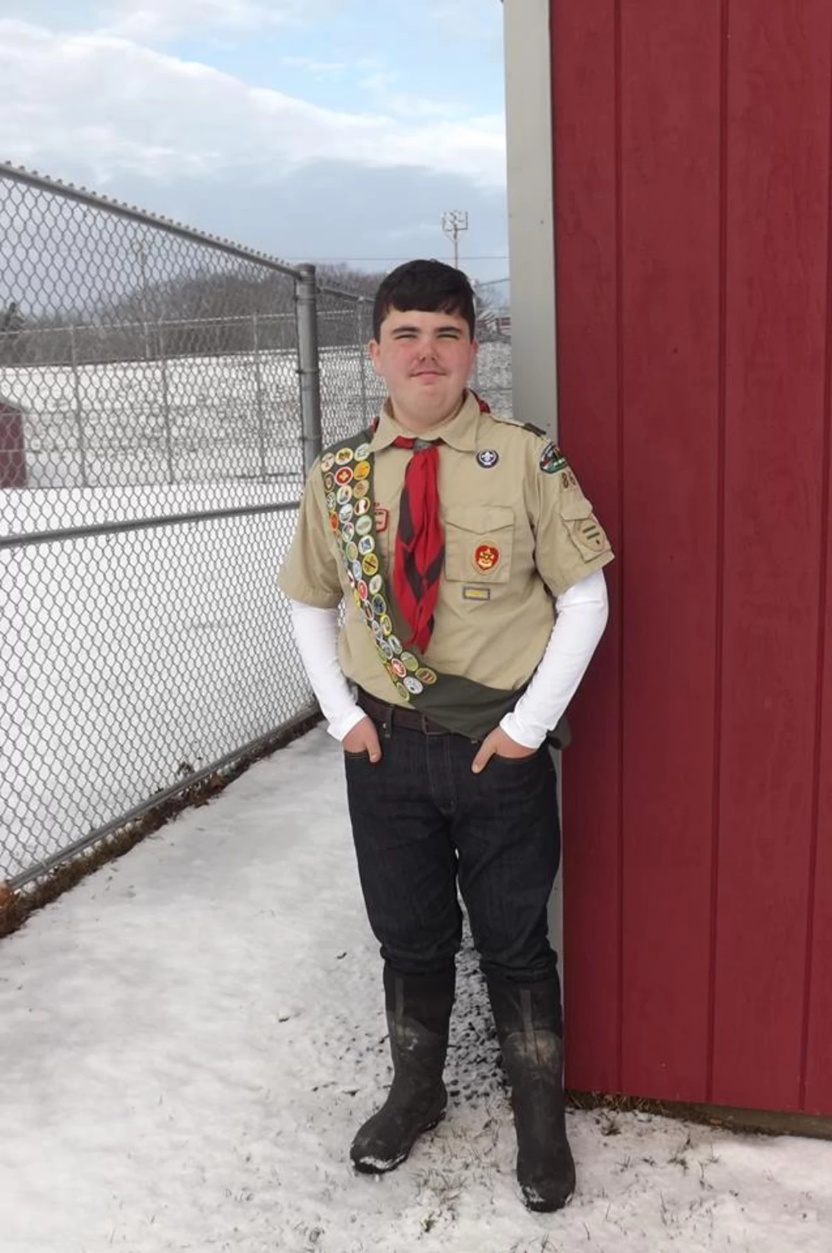 Hutchins Completes Eagle Scout Project at Ellsworth Elementary-Middle School