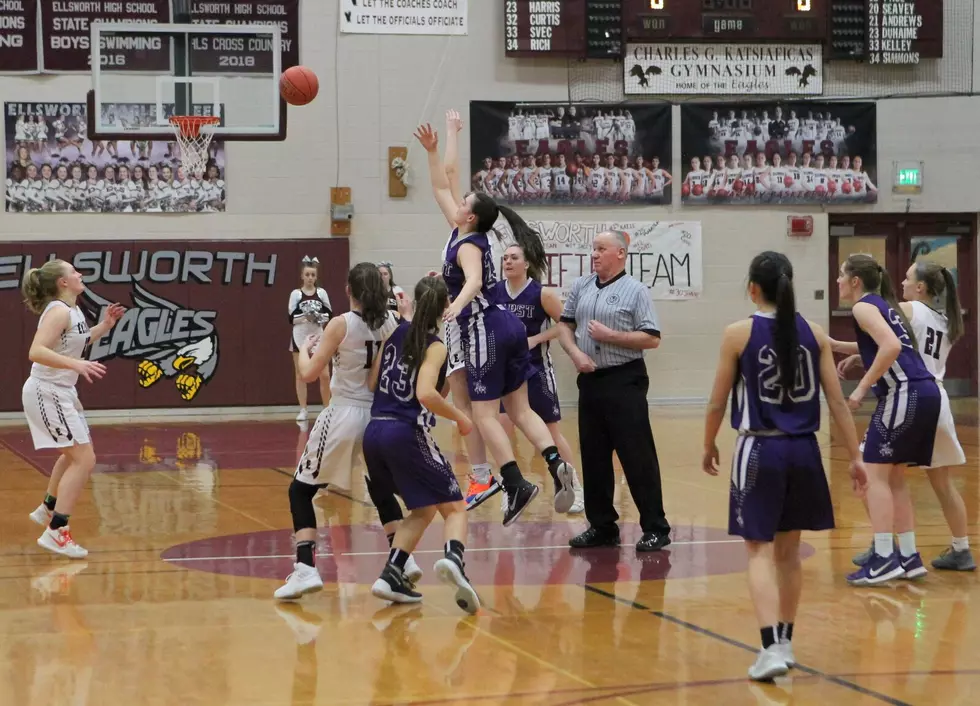 Ellsworth Girls Upset by John Bapst 34-27 In Class B North Prelim Game [PHOTOS]