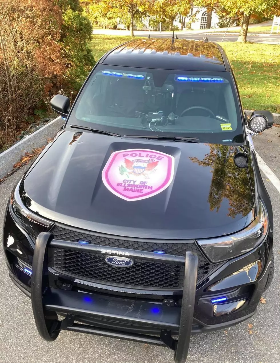 Ellsworth PD Add Breast Cancer Awareness Decals to Cruisers for October