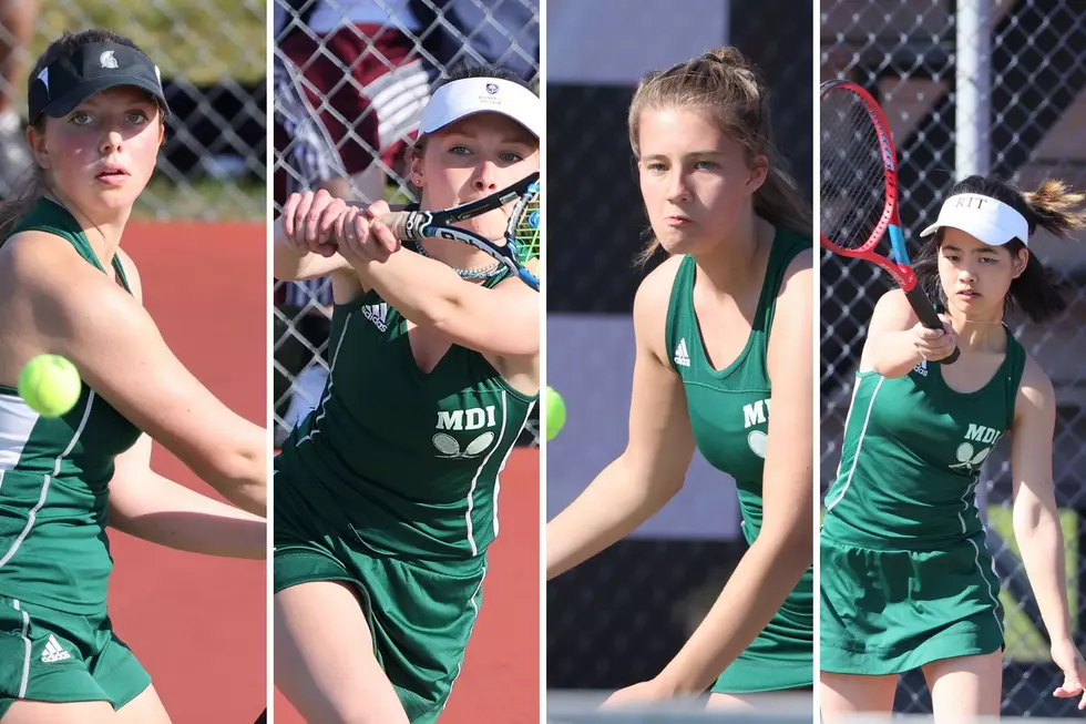 MDI Girl’s and Boy’s Tennis Teams Sweep Bangor [PHOTOS]