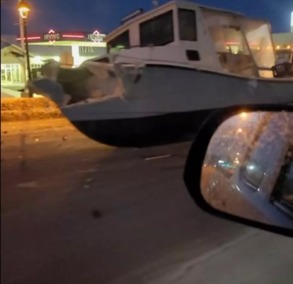 Boat &#8216;Runs Aground&#8217; on High Street in Ellsworth Early February 1 [VIDEO]