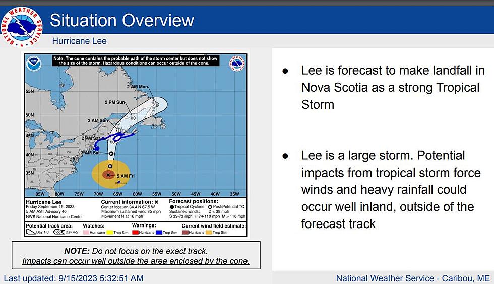 Hurricane Lee – Friday September 15th a.m. UPDATE
