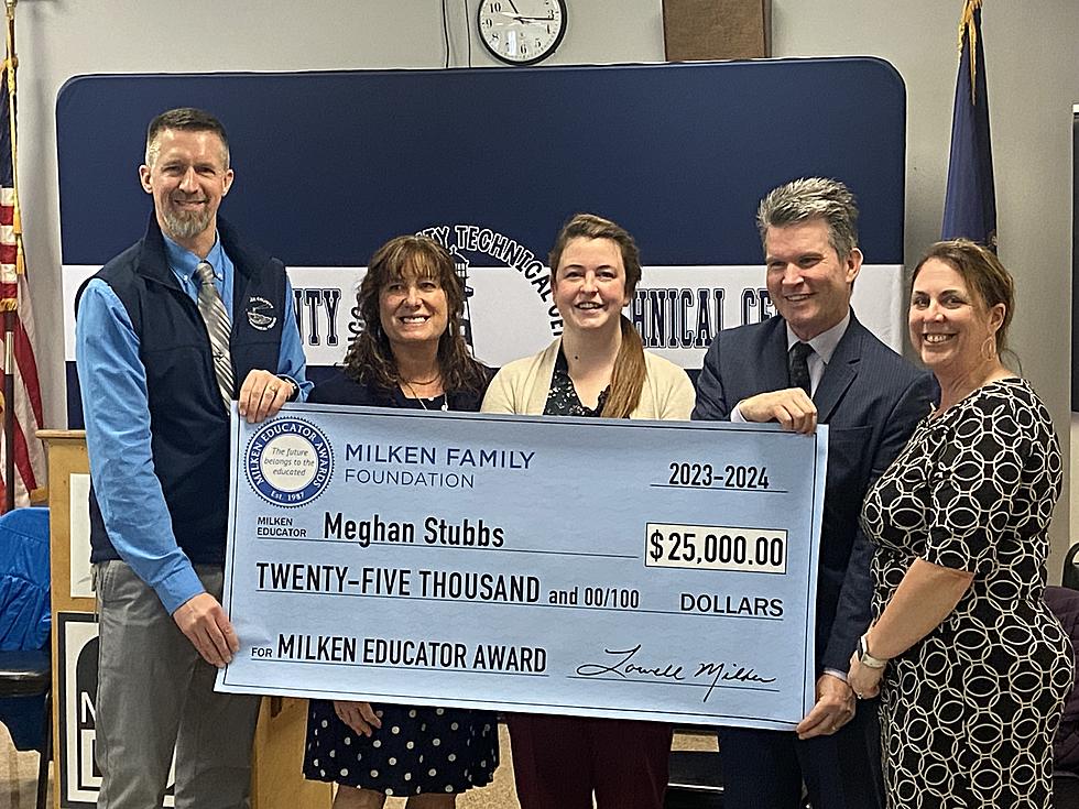 HCTC’s Meghan Stubbs Makes History as Ellsworth’s 1st Recipient of $25,000 Milken Educator Award [PHOTOS/VIDEO]