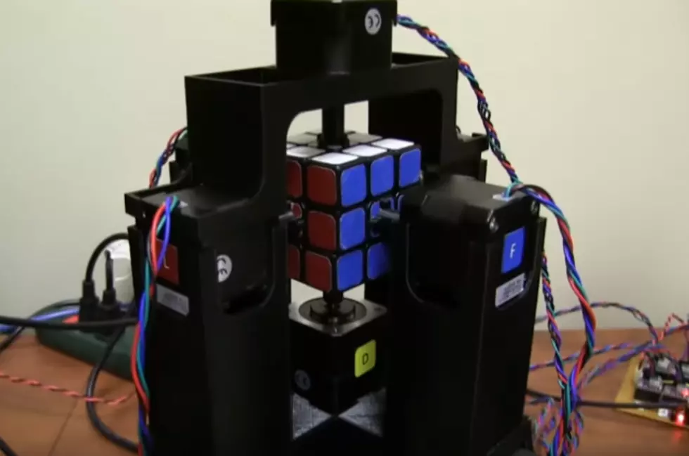 How Fast Do You Think This Robot Can Solve A Rubik's Cube?