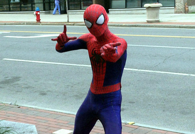 Spider-man Spotted in Downtown Binghamton