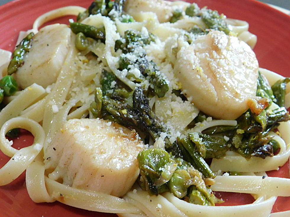 Foodie Friday Spring Seared Scallops Linguini