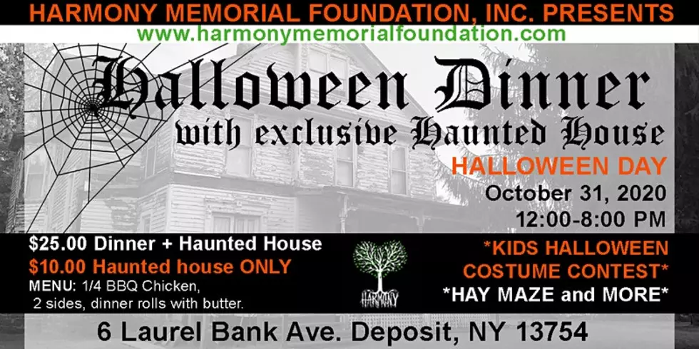 Halloween Party in Deposit With Haunted House, Dinner, and Bands for a Great Cause.