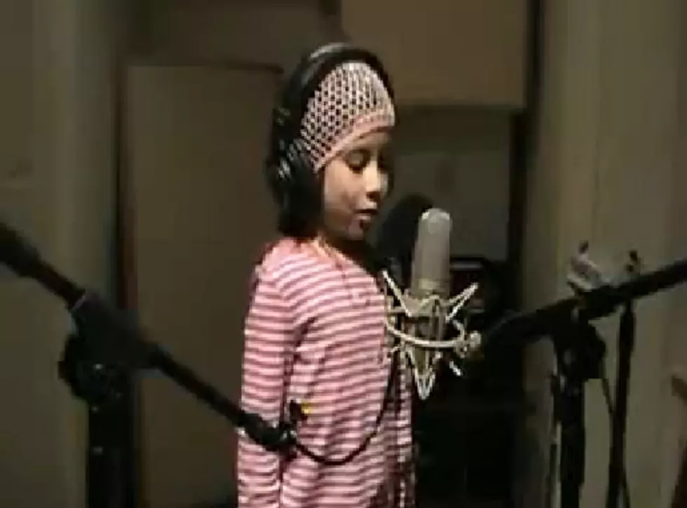 5 Year Old Sings the National Anthem and NAILS it!