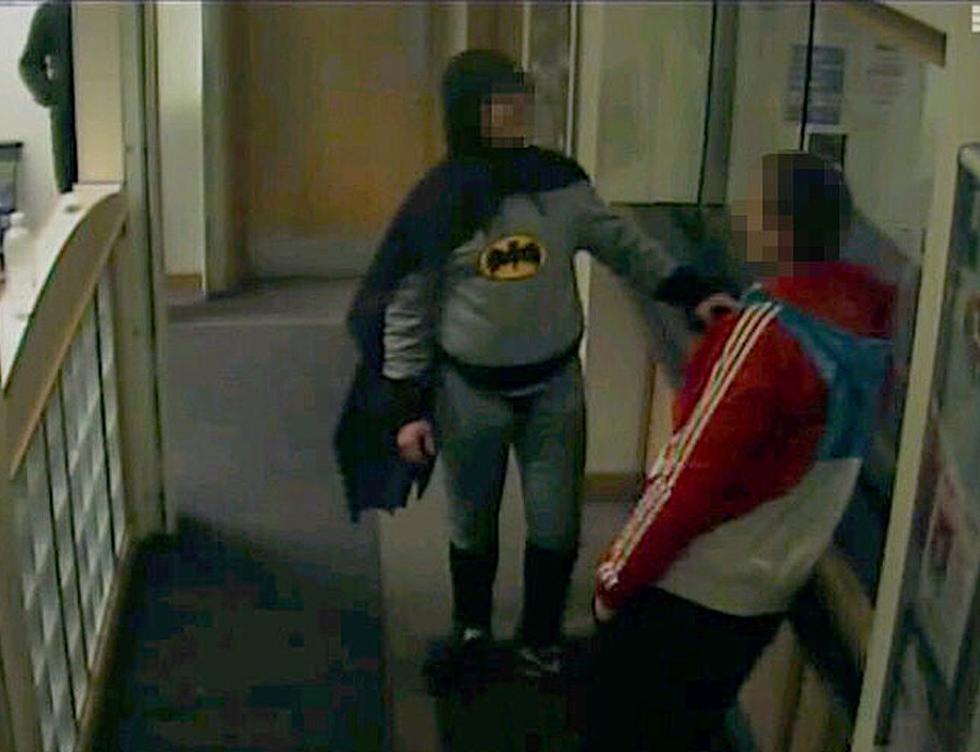 Batman Hands Over Villian to Cops [VIDEO]