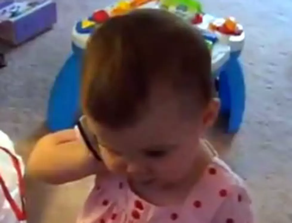 And Now For Your &#8220;Aww&#8221; Moment Of The Day: Baby Talks To Her Daddy On The Phone [VIDEO]