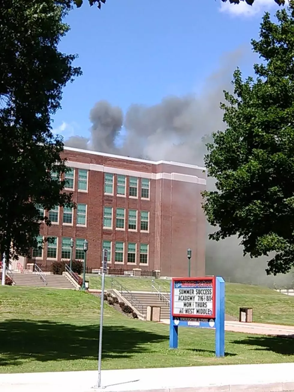 Roof Fire at East Middle School in Binghamton [PHOTOS]