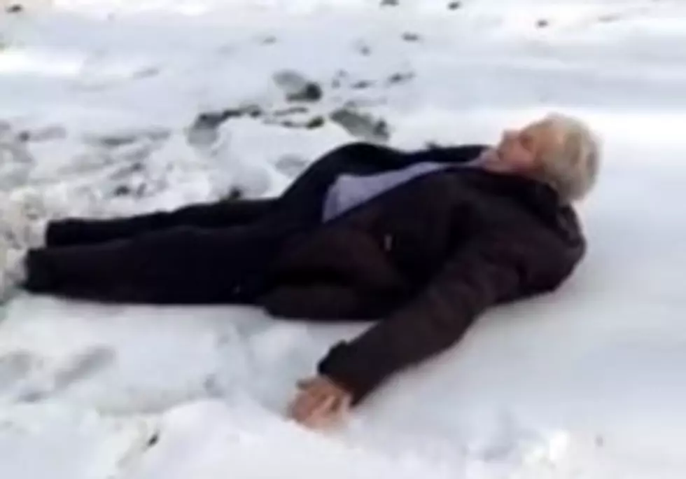 85-Year-Old Plays in Snow for Birthday [WATCH]
