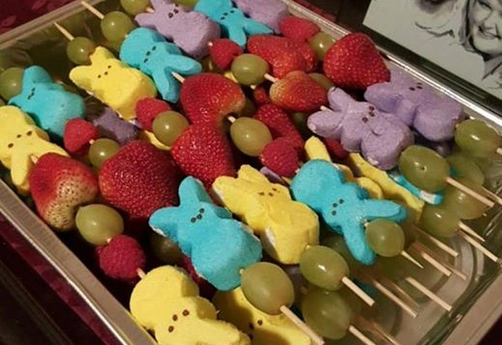 How to Make Kid Approved Easter Peeps and Fruit Kabobs