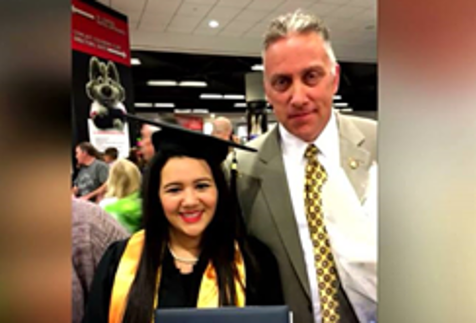 Police Officer Attends Graduation For Girl He Saved