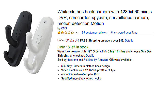 Ladies, Beware Of The Clothes Hook Camera [PHOTO]