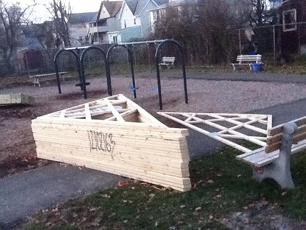 Pavilion Being Built At Binghamton Neighborhood Park