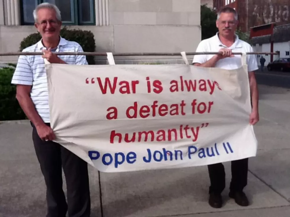 Peace Activists Demonstrate In Downtown Binghamton