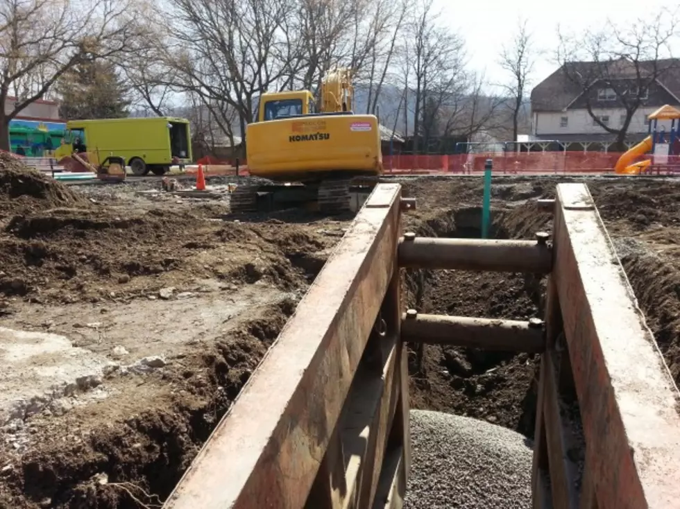 Binghamton Spray Park Construction Underway