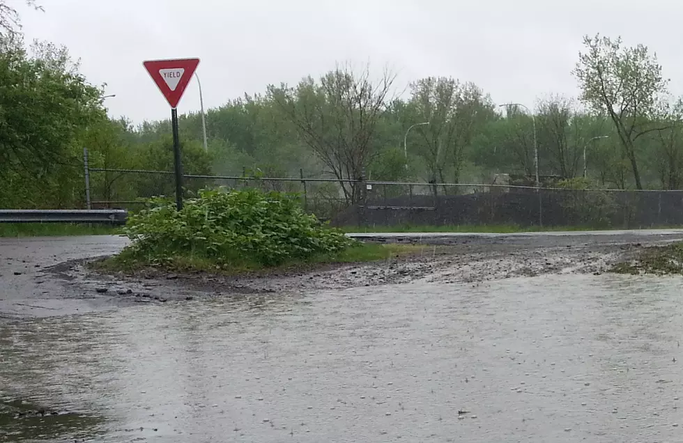 Motorists Encounter Debris from Torrential Rain Storms on Morning Roads