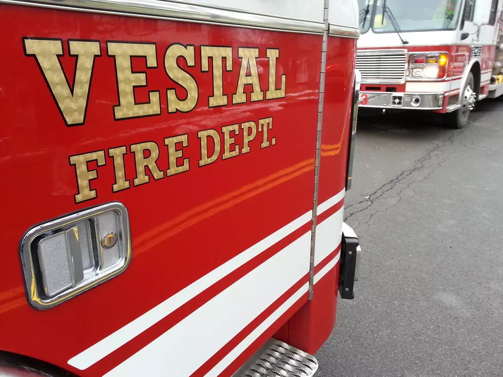 Fast-Moving Brush Fire Threatens Vestal Structures