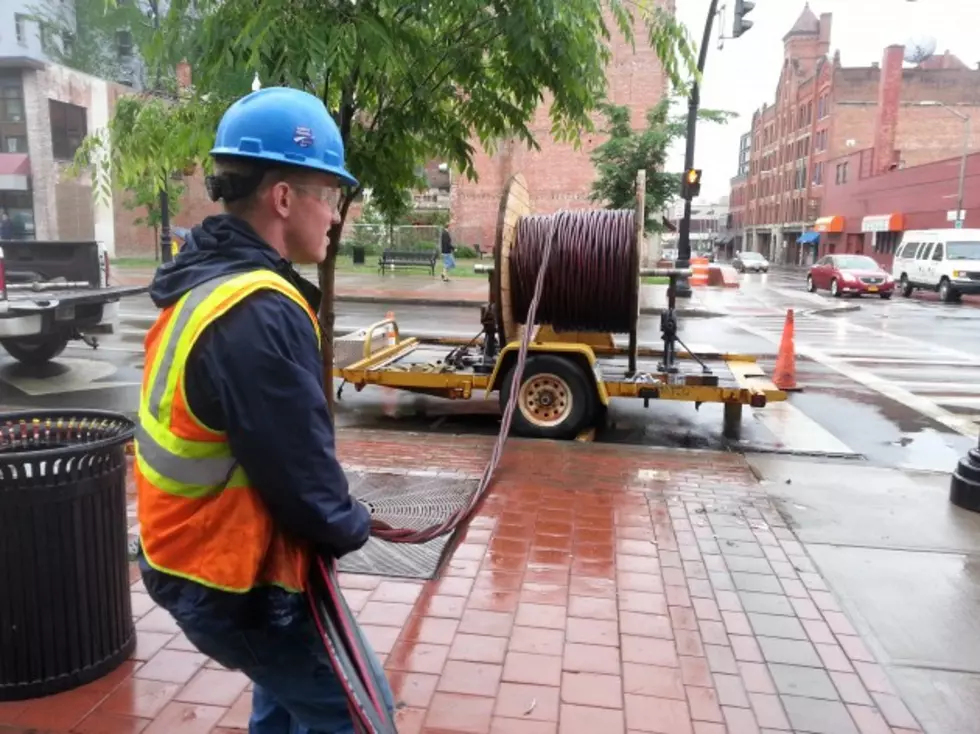 Downtown Binghamton Electric Lines Being Replaced