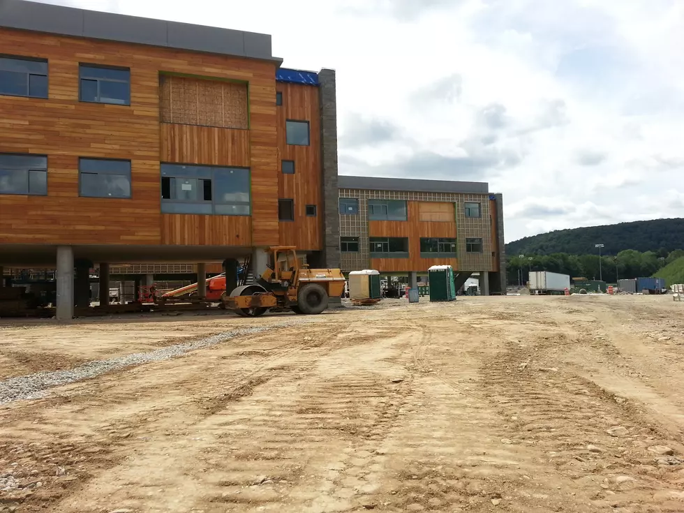 A view of MacArthur Elementary School while it was under construction in August 2015. Photo: Bob Joseph/WNBF News