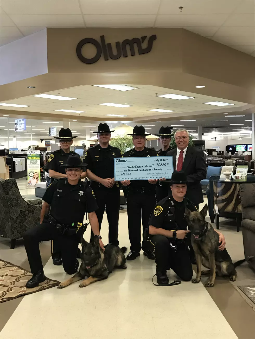 Olum's Helps K-9 Unit