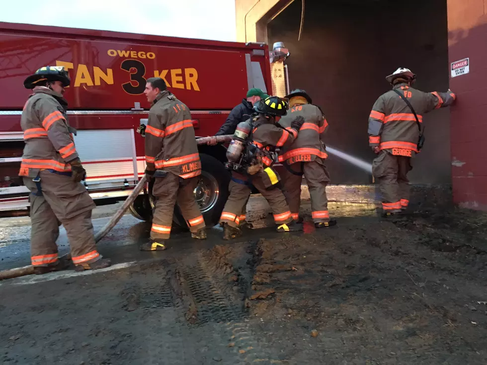 Saw Dust Fire Erupts at Apalachin Lumber Yard