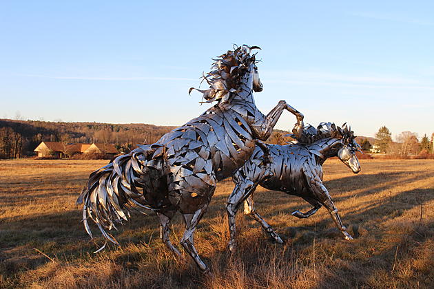 Giant Animal Sculptures Move into Broome Neighborhood