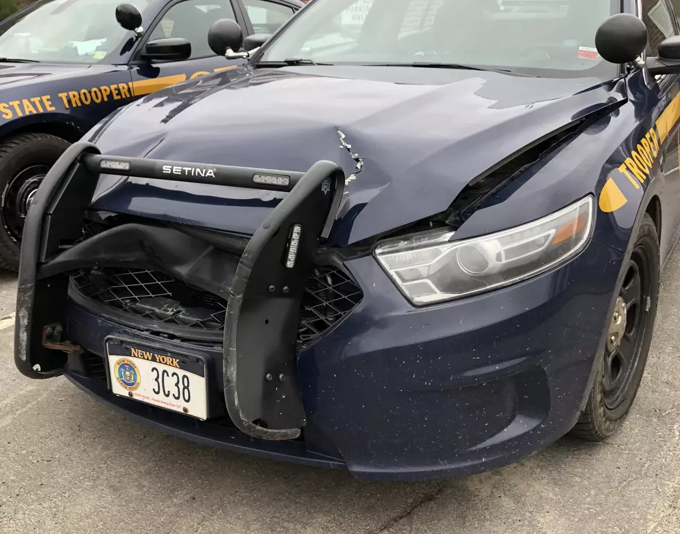 Car Hits Police Vehicle After Chase That Began in Binghamton