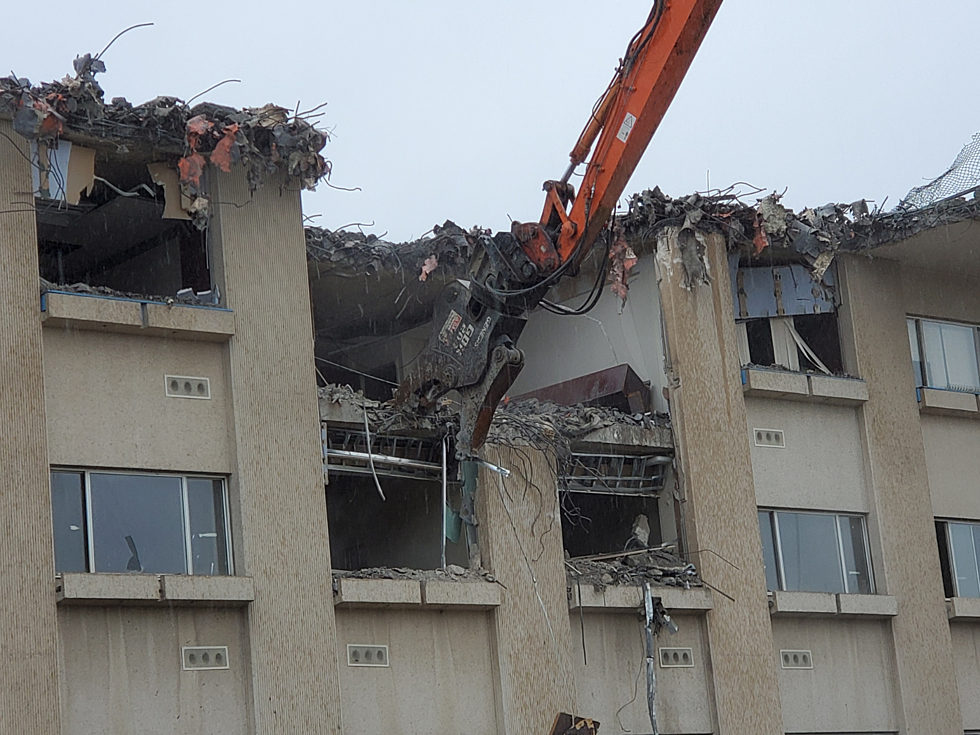 Demolition Underway at Picciano Building in Johnson City